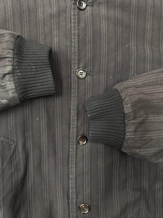 AW1989 Comme Des Garçons Striped Cotton Bomber Jacket