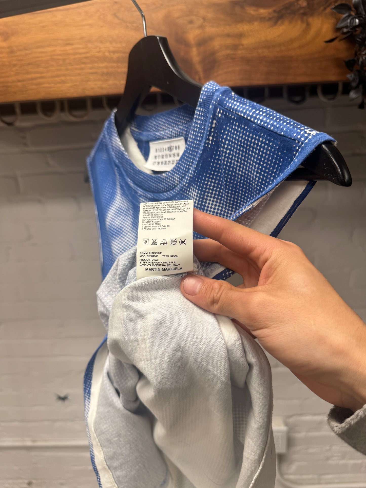 SS2004 Maison Martin Margiela ‘Pointallism’ Full Print Tank Top
