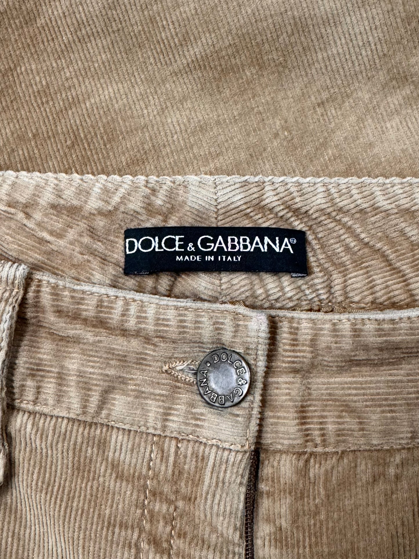 Dolce & Gabbana Corduroy Flared Leg Bottoms