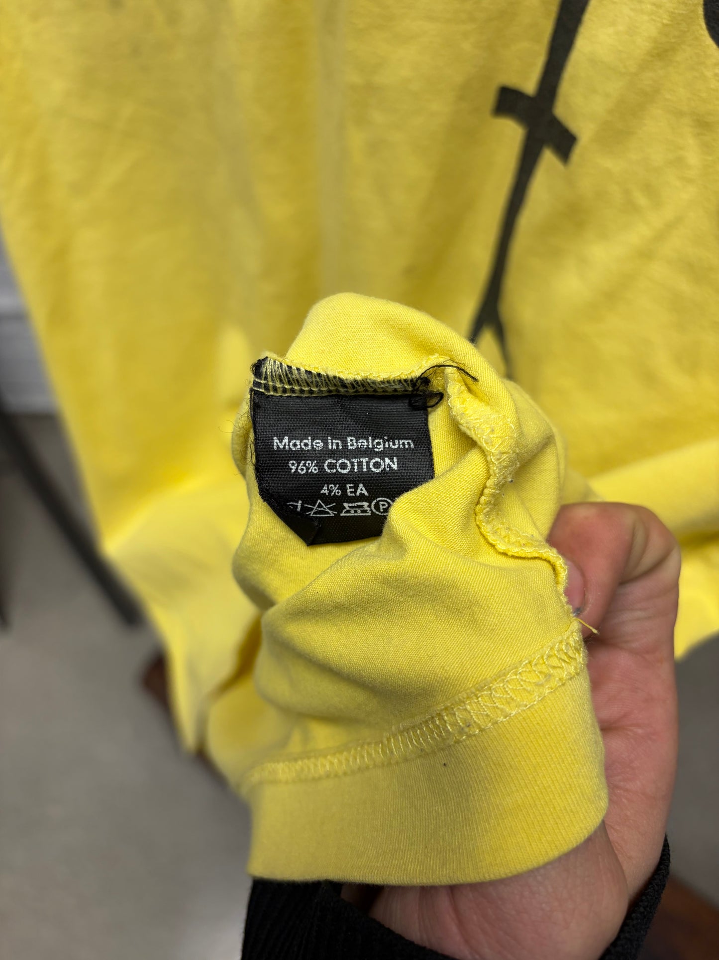 SS2002 Raf Simons ‘Kollaps’ Yellow Tank Top