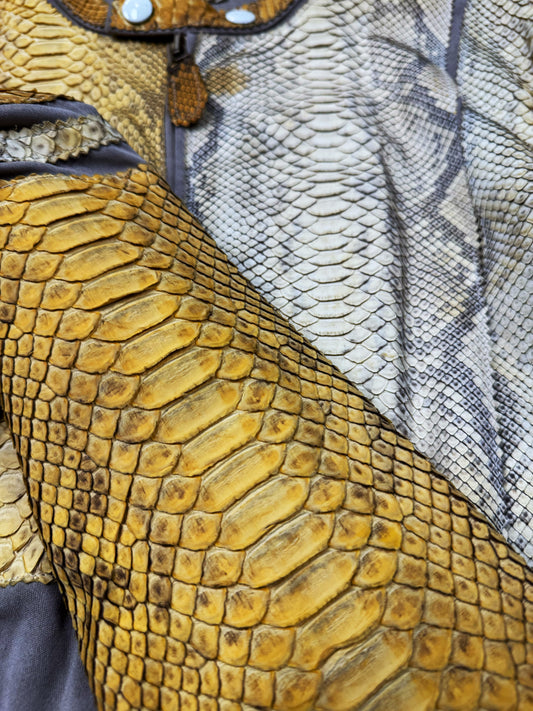 Vintage Jean Paul Gaultier ‘Gaultier²’ Genuine Python Leather Jacket.