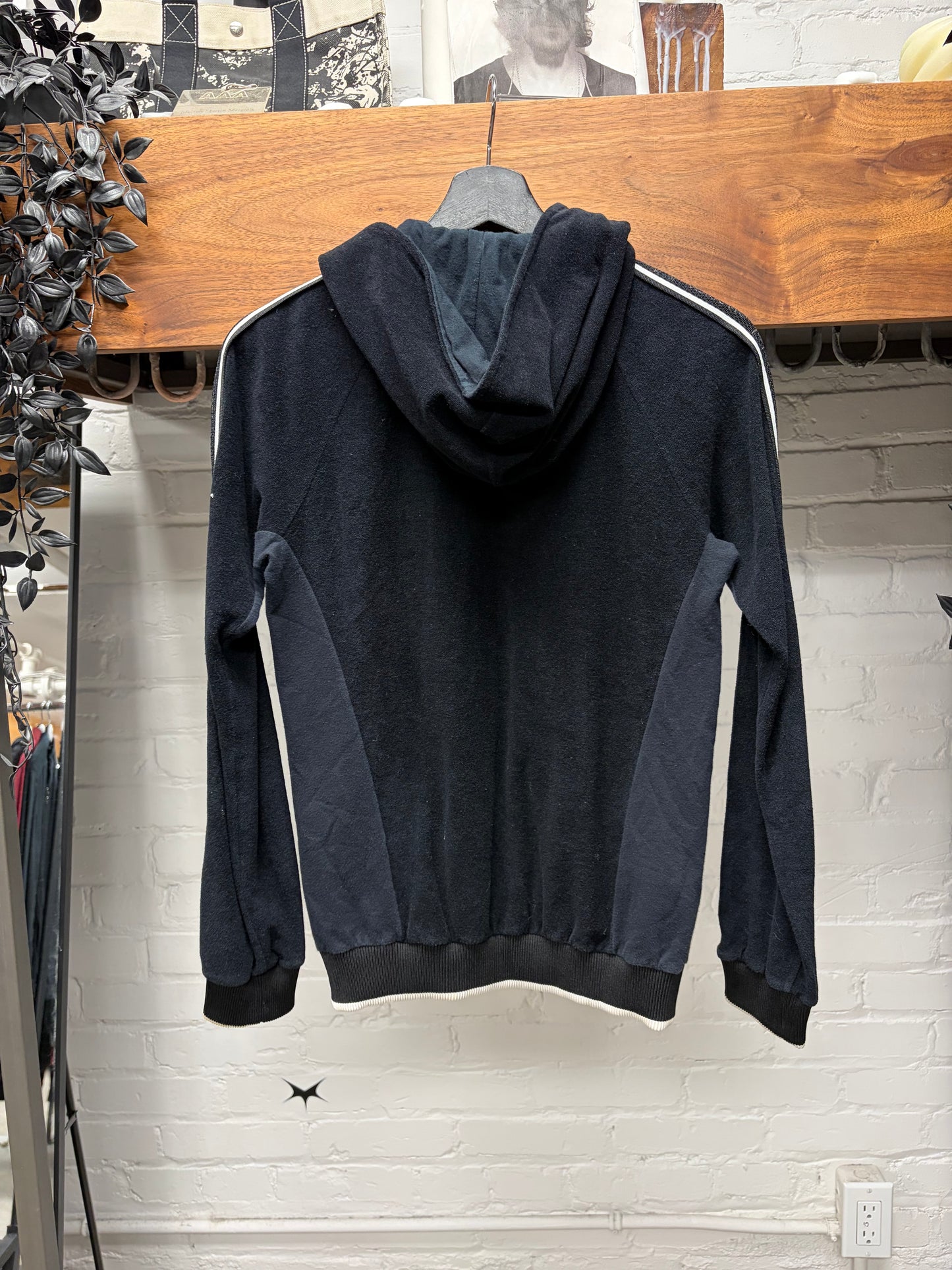 Chanel Sport Black Tracksuit Top Zip-Up Hoodie