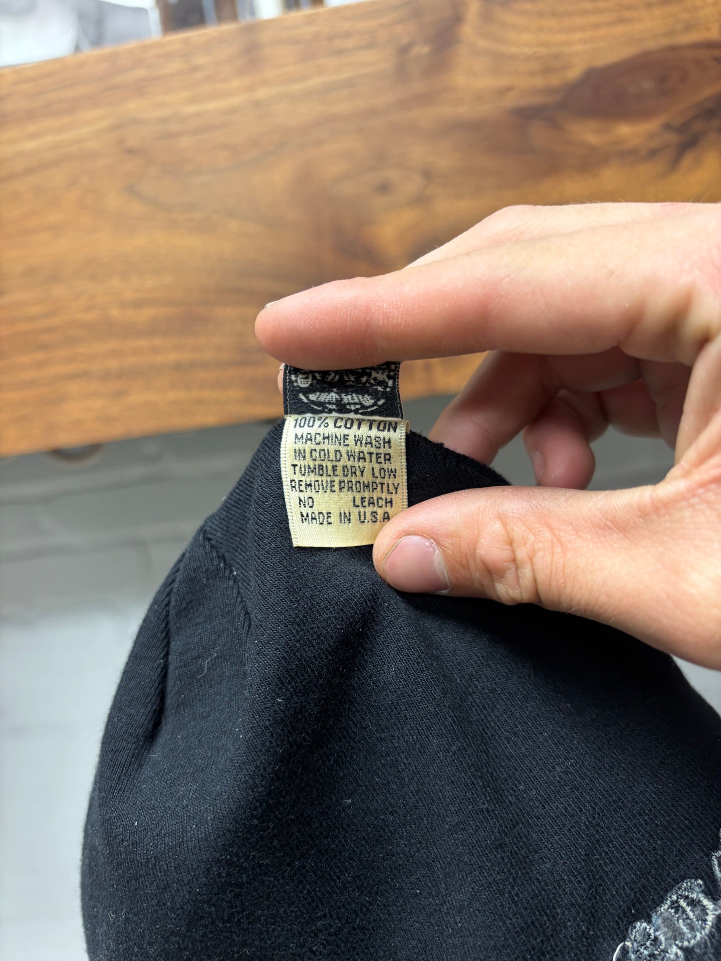 Vintage 90s Chrome Hearts ‘Fuck You’ Black Thermal Skull Cap