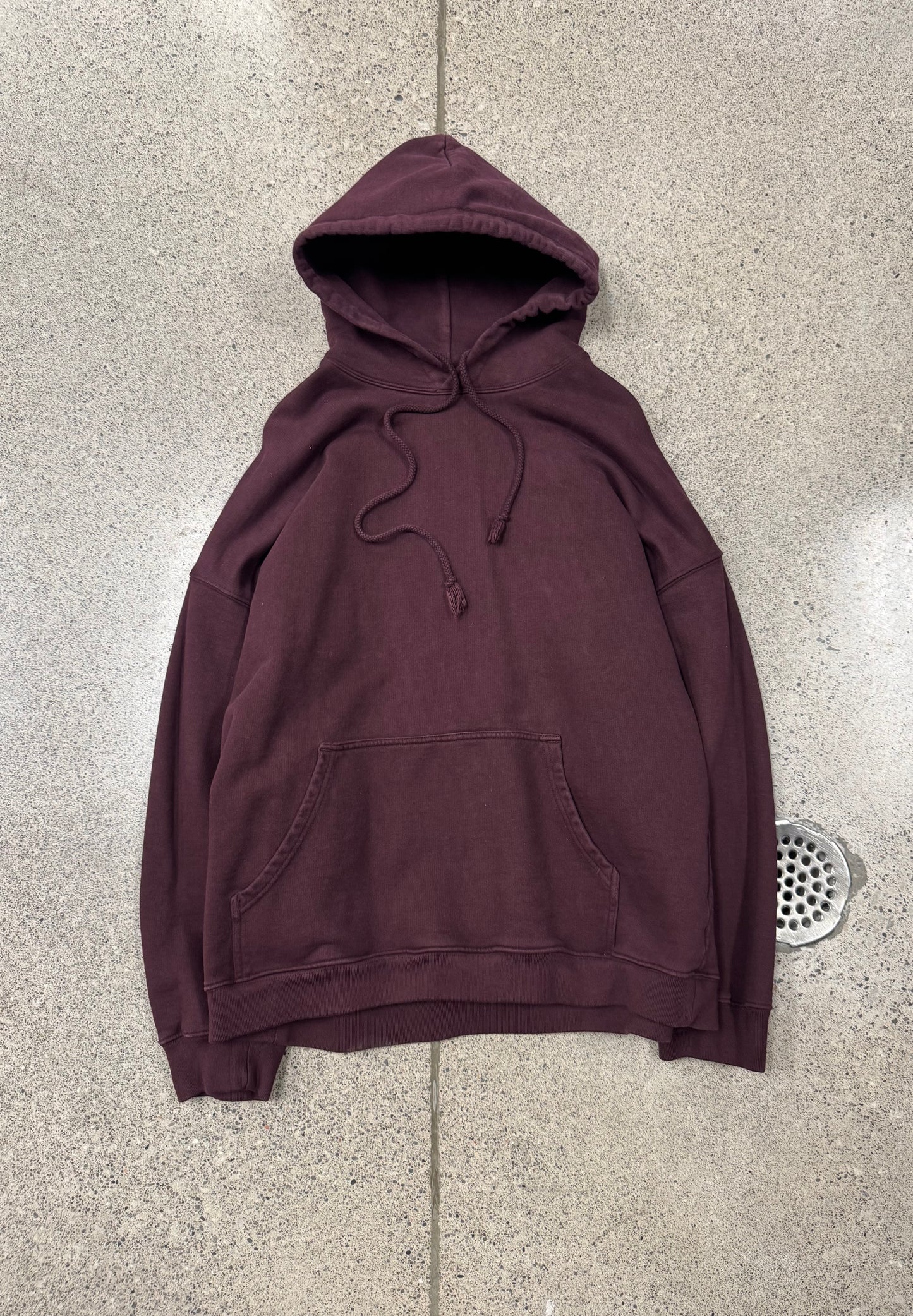 Yeezy Season 5 Heavyweight ‘Maroon’ Oversized Pullover Hoodie