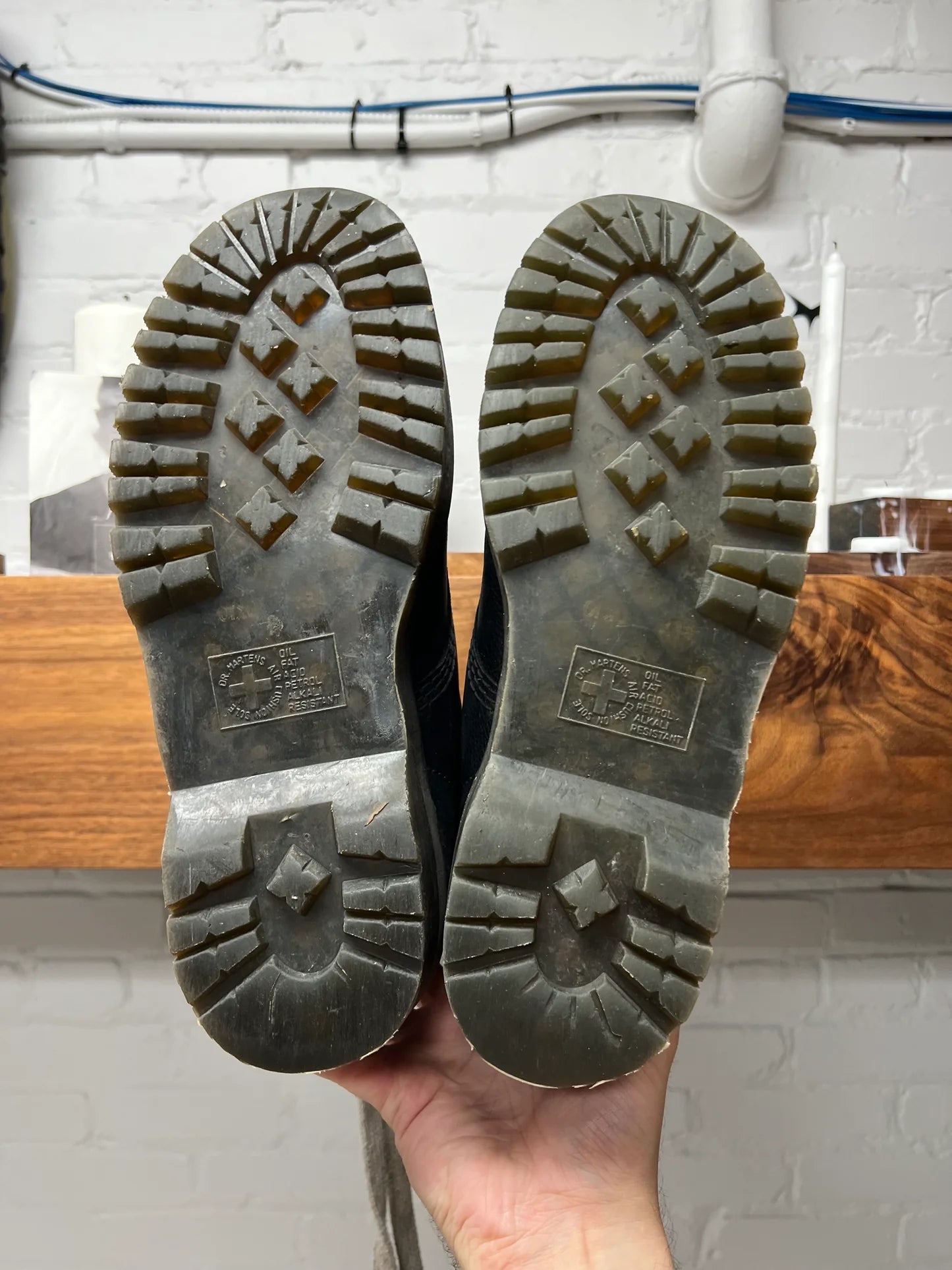 Rick Owens x Doc Martens ‘1460’ Quad Sole Calfskin Leather Combat Boots