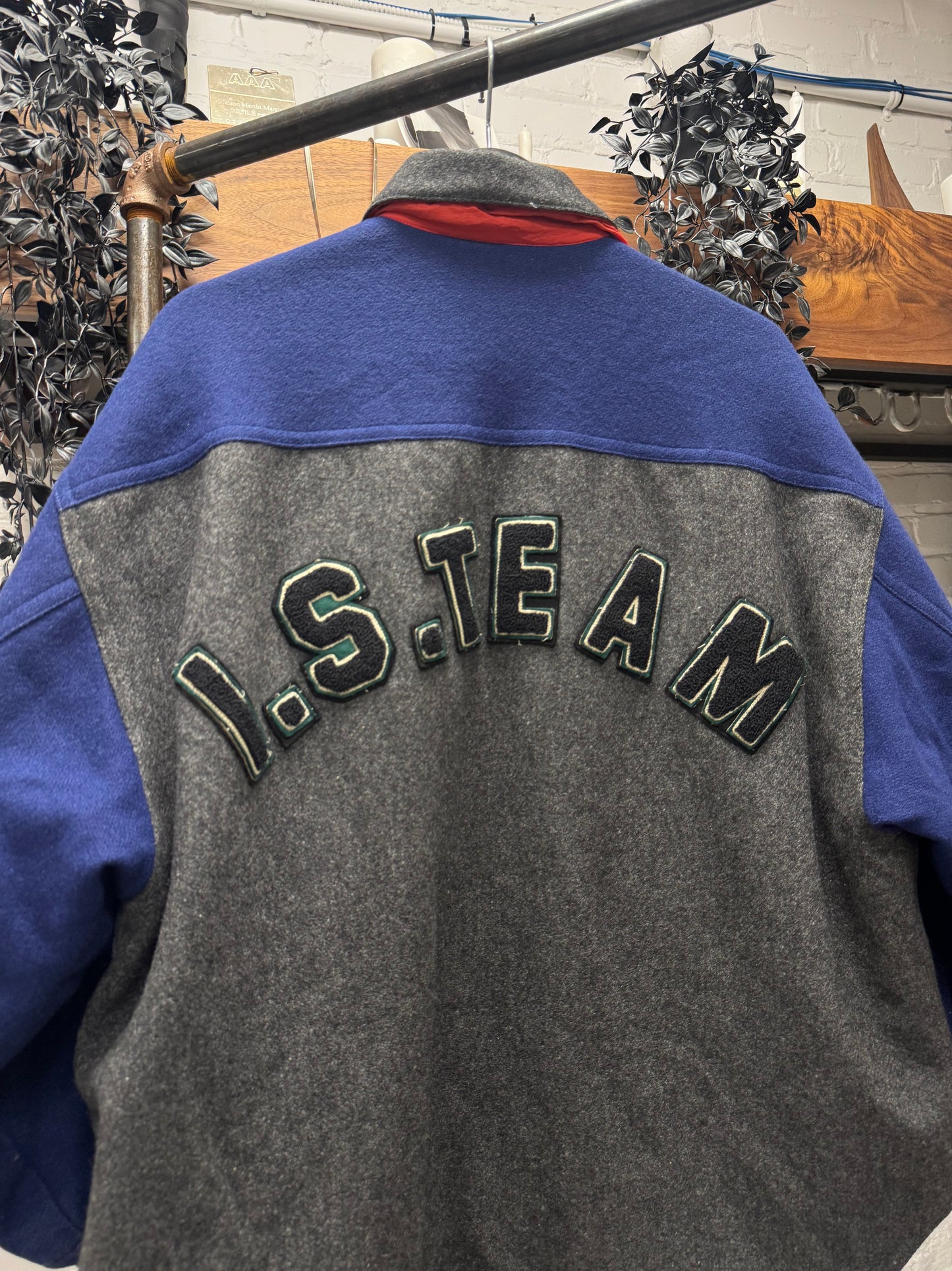 1984 Issey Miyake ‘I.S. Team’ Sport Logo ‘Ski-Binding Closure’ Varsity Jacket