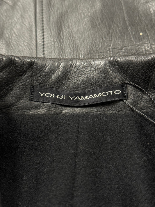 Vintage Yohji Yamamoto Y’s ‘Horse Hide’ Belted Leather Jacket