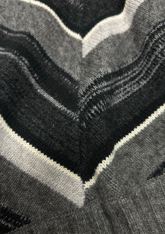 Helmut Lang Striped Wool Knit Sweater