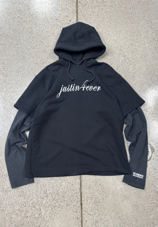 AW2017 Vetements ‘11 Inch Gun Club’ Layered Hoodie