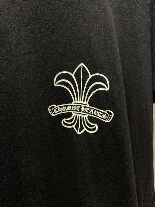 Chrome Hearts ‘Fleur De Lis/Scroll Logo’ Black Graphic T-Shirt