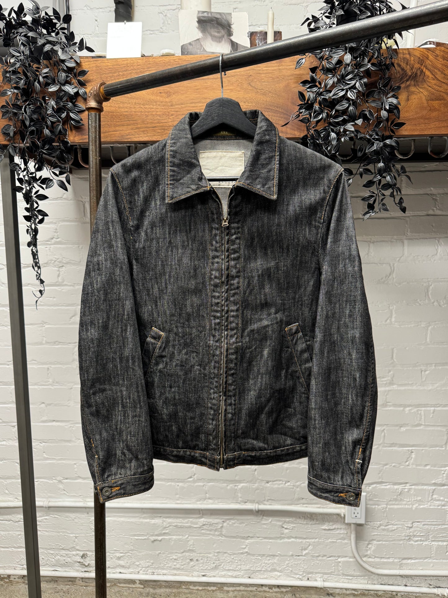 Vintage 90s Yohji Yamamoto A.A.R. Zip-Up Denim Jacket