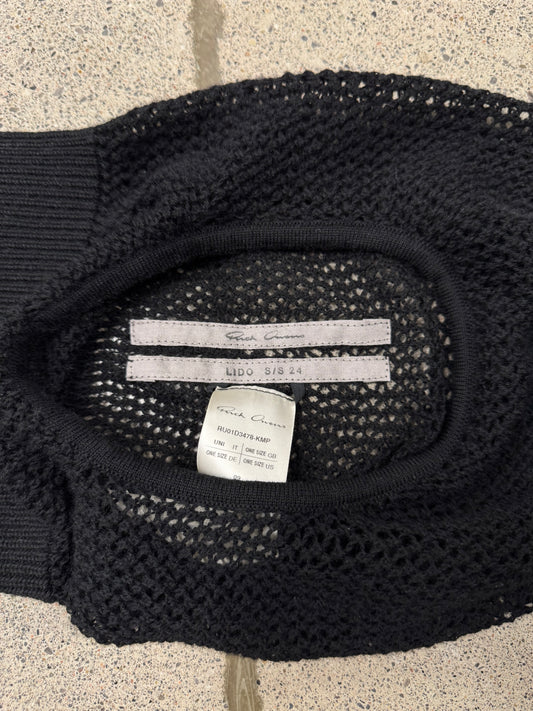 SS2024 Rick Owens ‘Lido’ Perforated Virgin Wool Balaclava