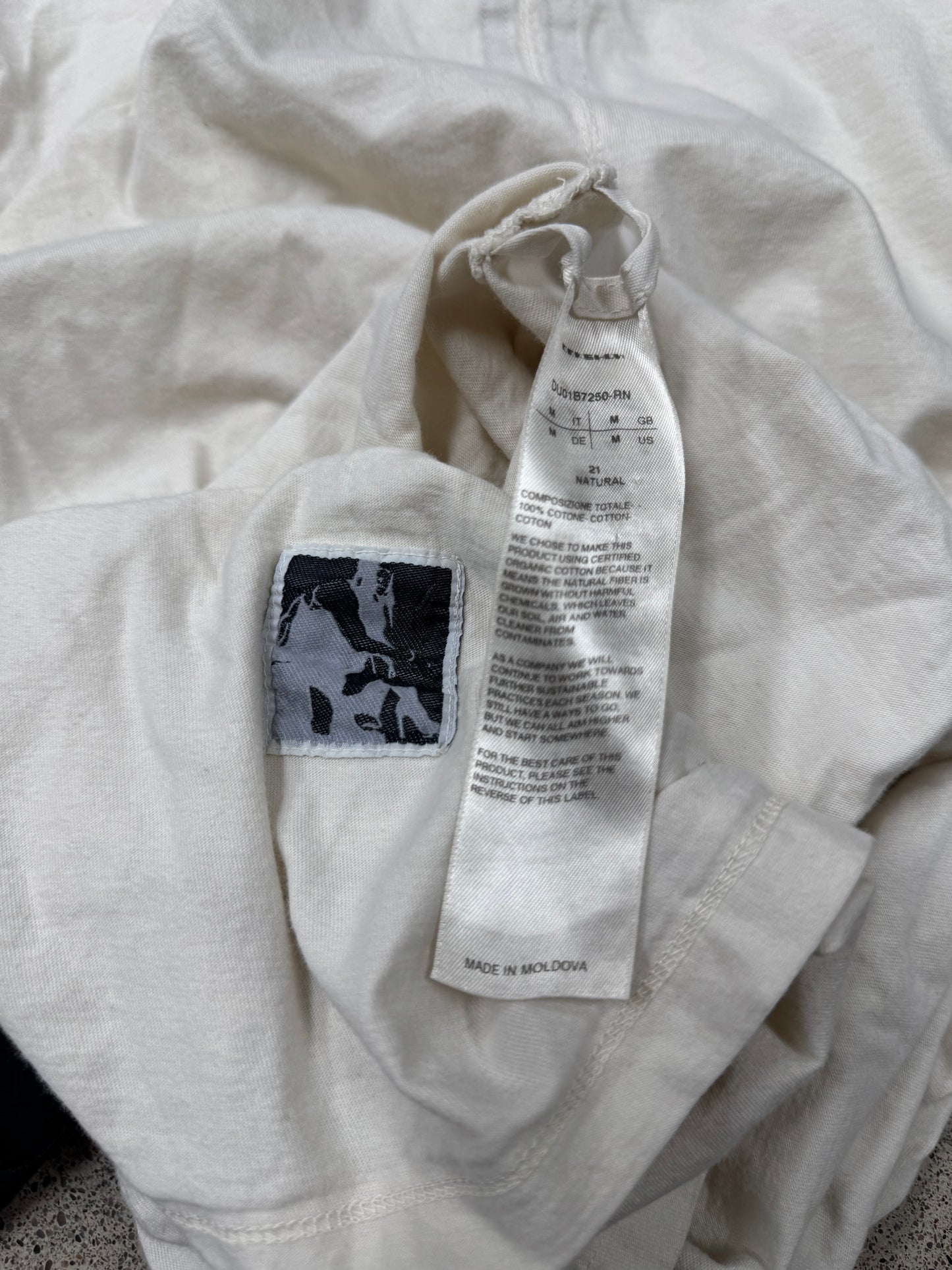 Rick Owens DRKSHDW ‘Natural’ White Short Sleeve Shirt