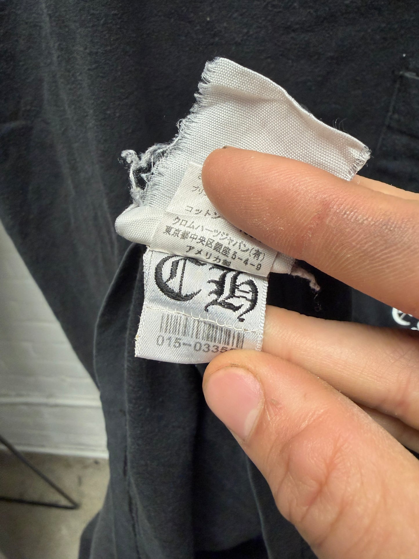 Chrome Hearts ‘Scroll Logo’ Faded Black Graphic T-Shirt