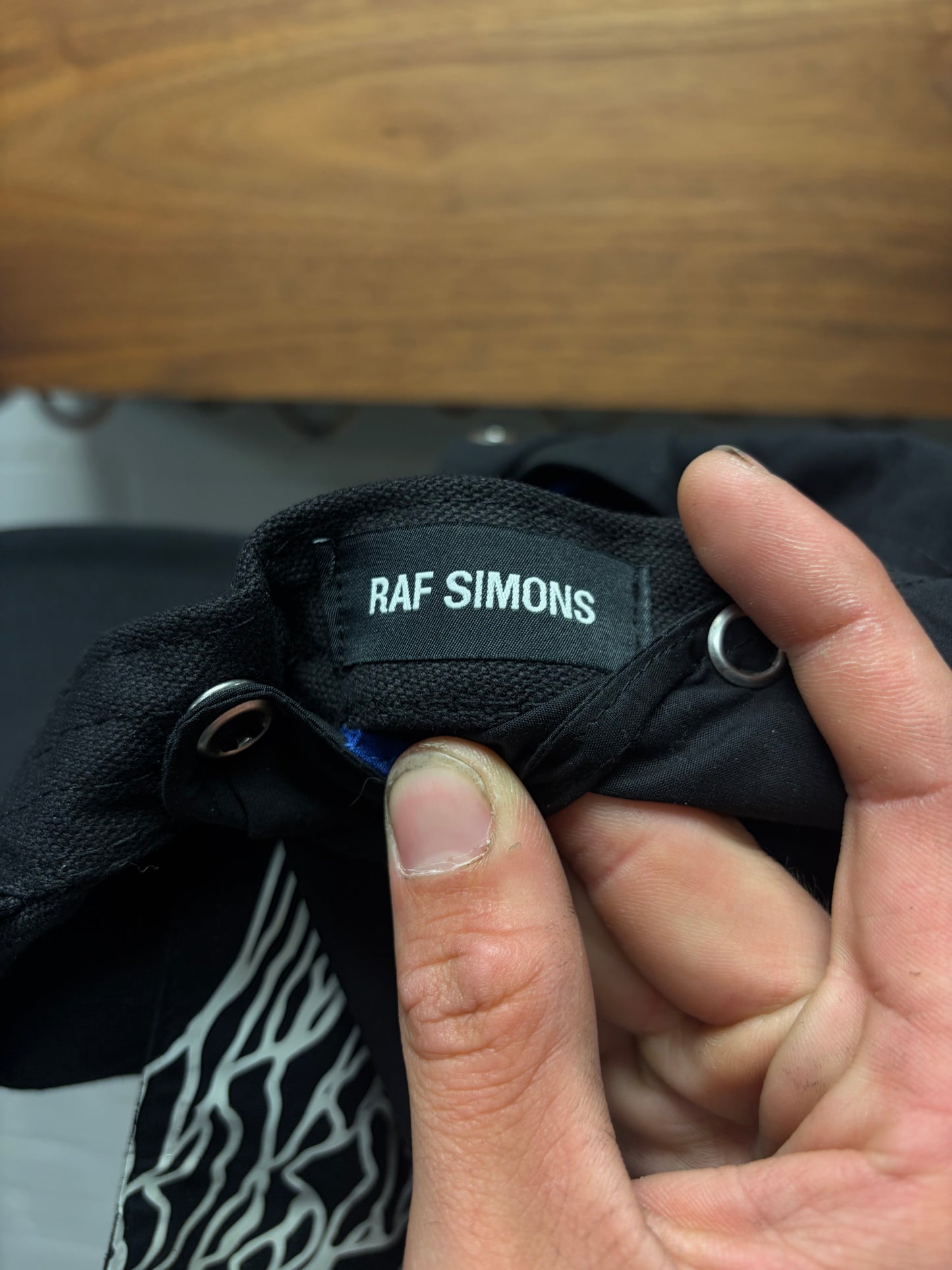 SS2018 Raf Simons ‘Joy Division’ Unknown Pleasures Black Strapback Hat