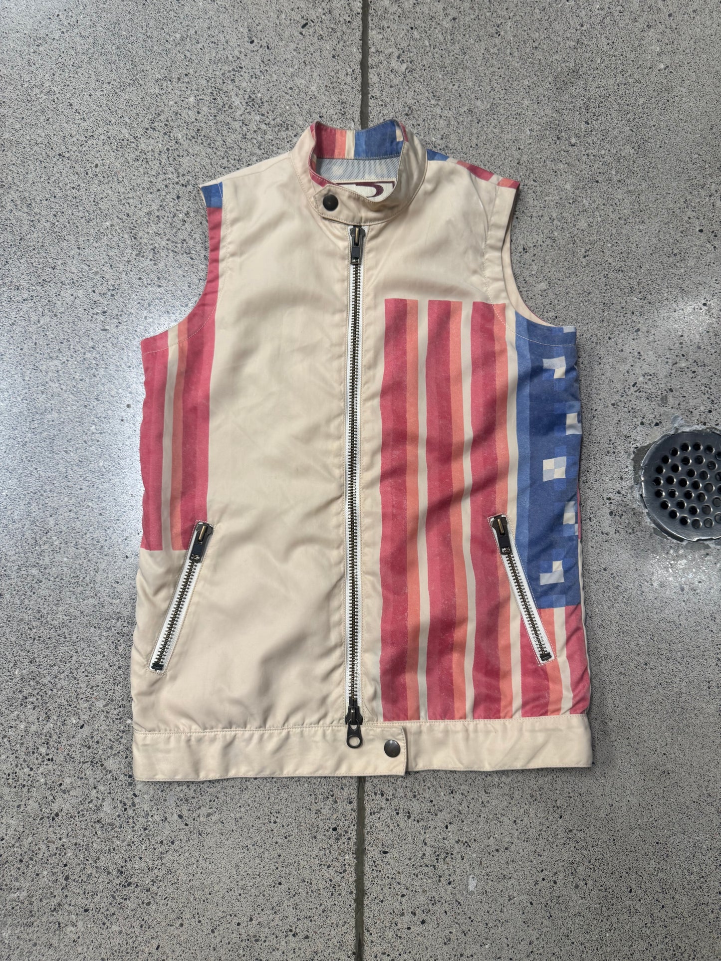 Beauty:Beast ‘Digital Americana’ Zip-Up Vest