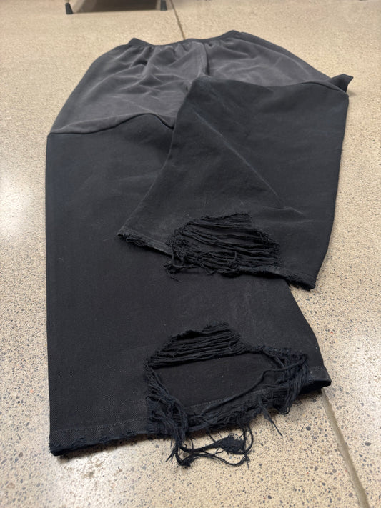 SS2023 Balenciaga ‘Mudshow’ Hybrid Black Sweat-Pant/Denim