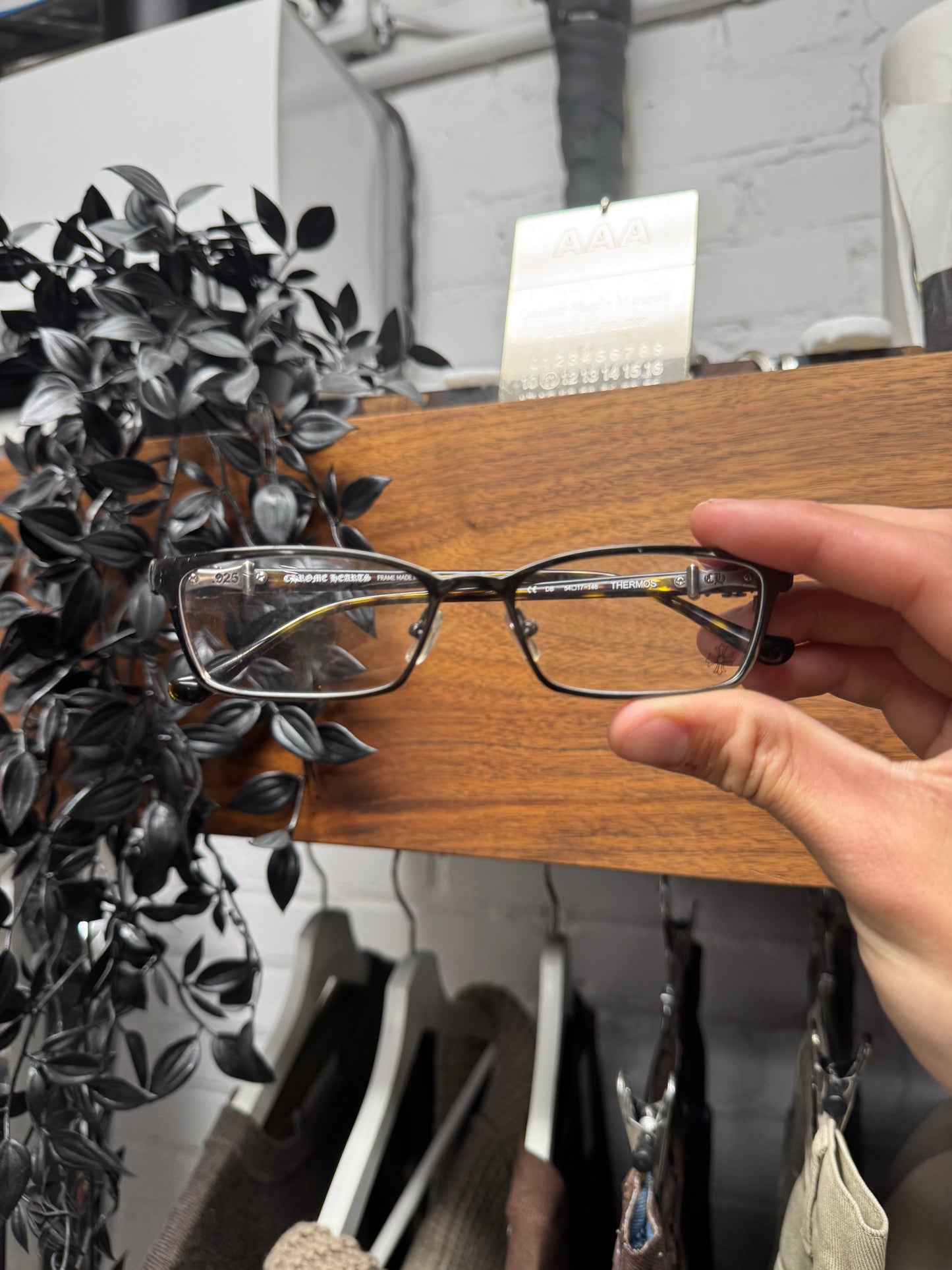 Chrome Hearts ‘Thermos’ Tortoiseshell 925 Silver Glasses