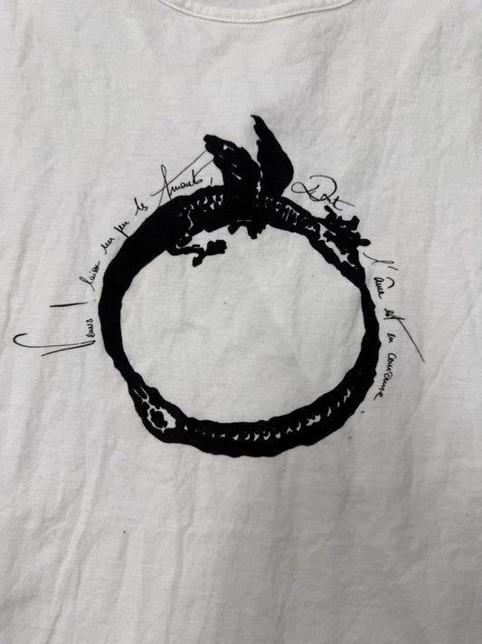 Ann Demeulemeester Circle Logo Cutoff Tank Top