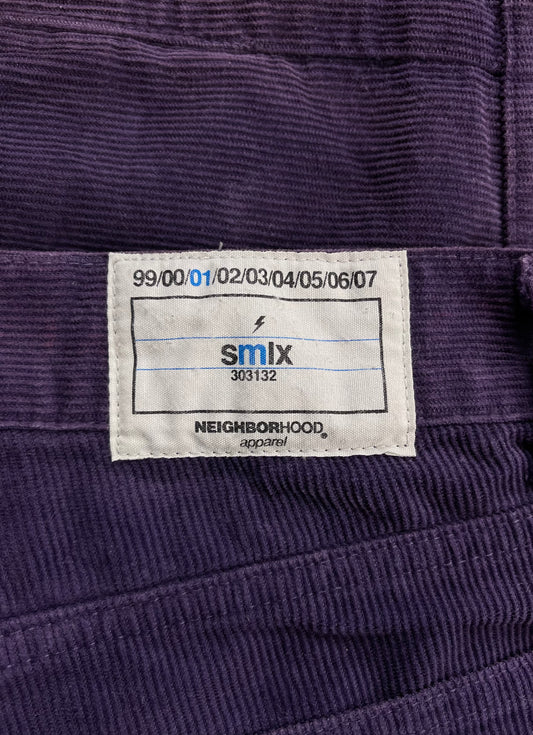 2001 Neighborhood Purple Corduroy Cargo Pants