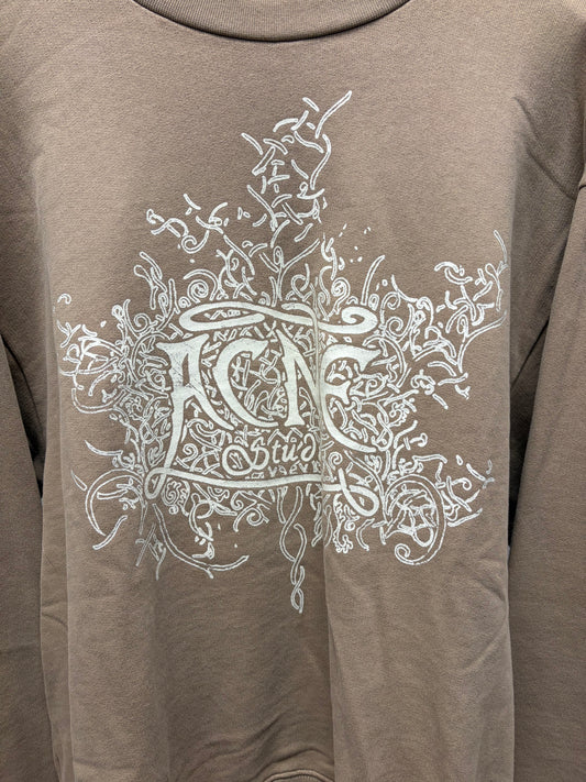 Acne Studios ‘Franzisko Devil Logo’ Oversized Tan Brown Sweatshirt