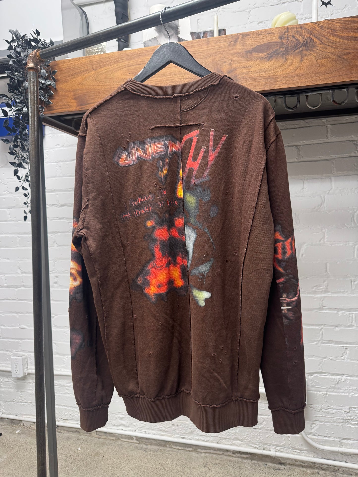 AW2016 Givenchy by Ricardo Tisci ‘Metal’ Reconstructed Sweatshirt