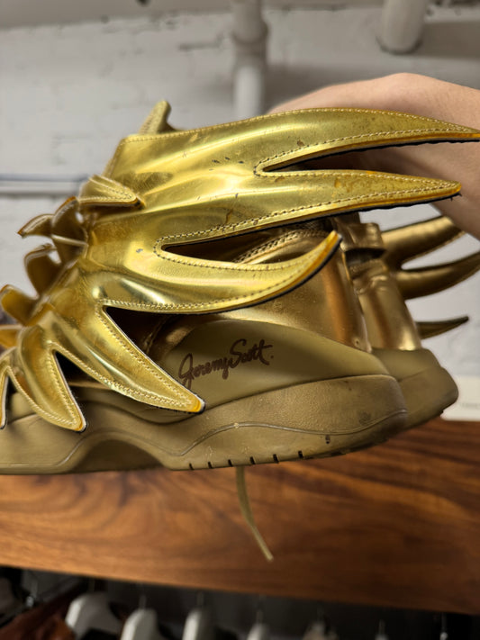 Jeremy Scott x Adidas ‘Wings 3.0’ Gold High Top Sneakers