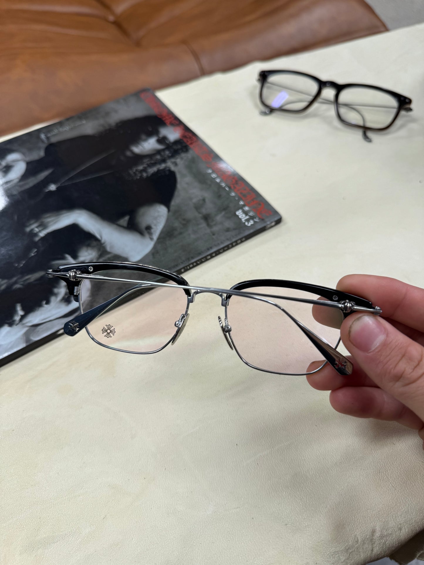 Chrome Hearts ‘Sluntradiction’ Silver Prescription Glasses