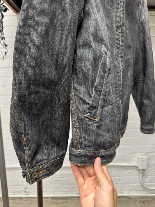 Vintage 90s Yohji Yamamoto A.A.R. Zip-Up Denim Jacket