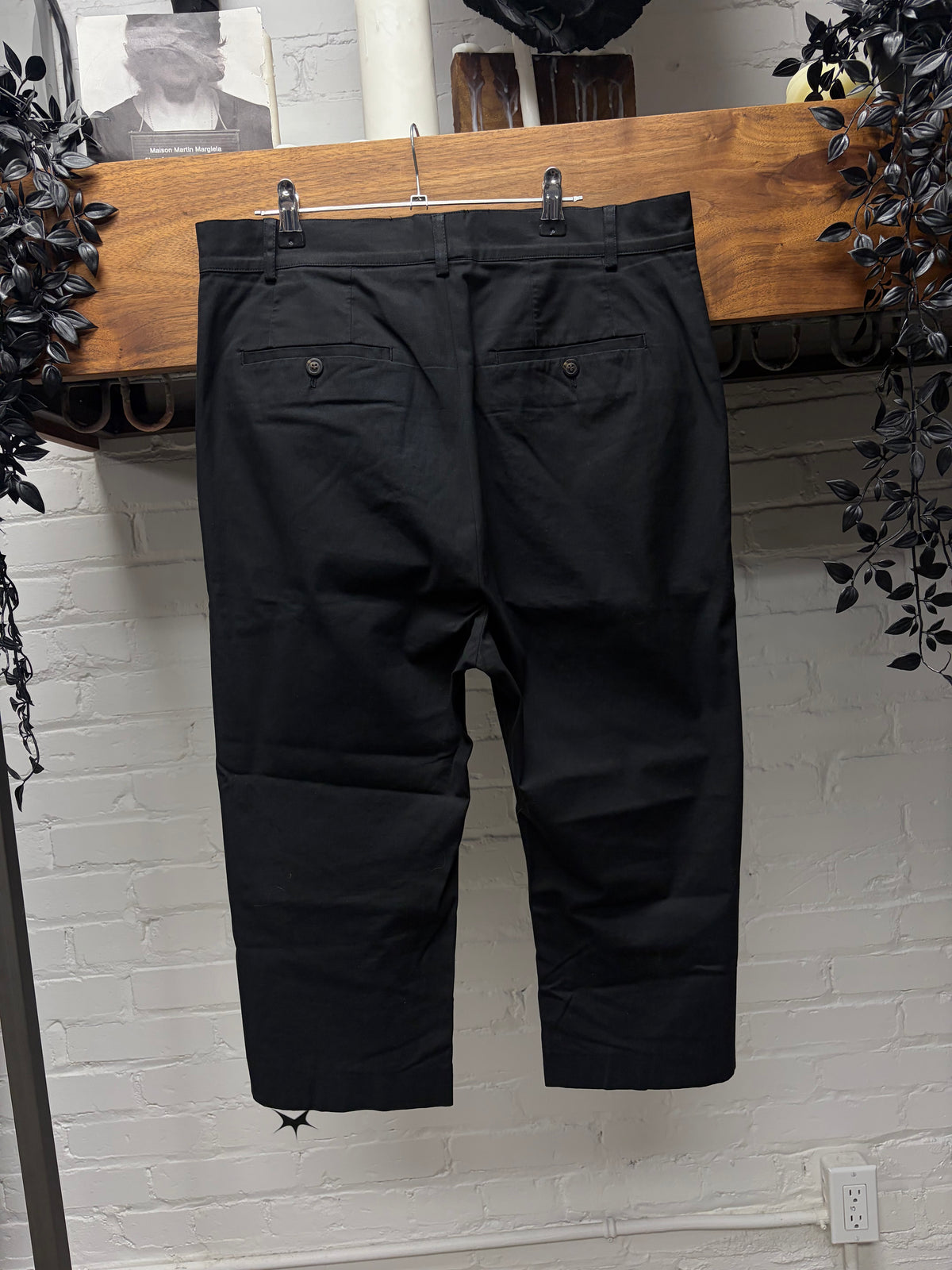 Rick Owens 3/4 Length Lightweight Black Straight Leg Pants