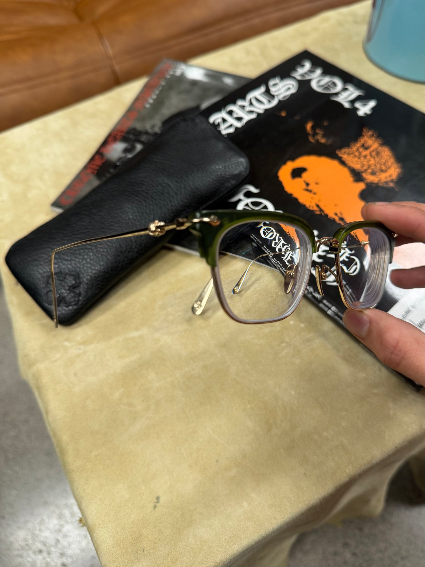 Chrome Hearts 18K Gold ‘Sluntradiction’ Prescription Glasses