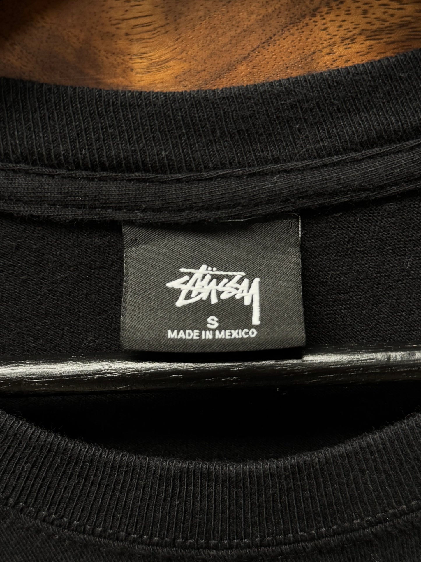 Comme Des Garçons x Stussy Black Logo Long Sleeve Shirt