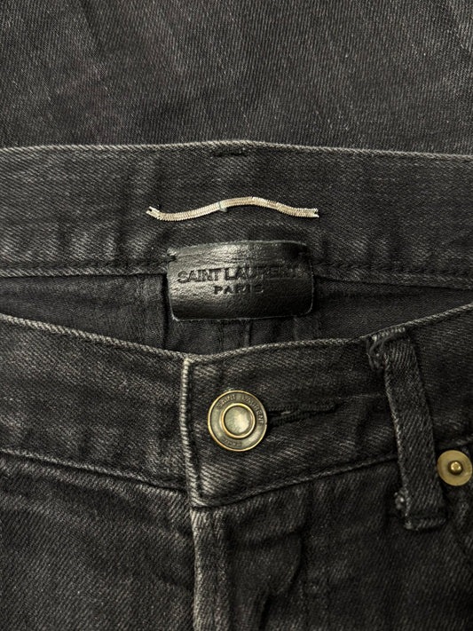 2014 Saint Laurent By Hedi Slimane ‘D01’ Black Skinny Jeans