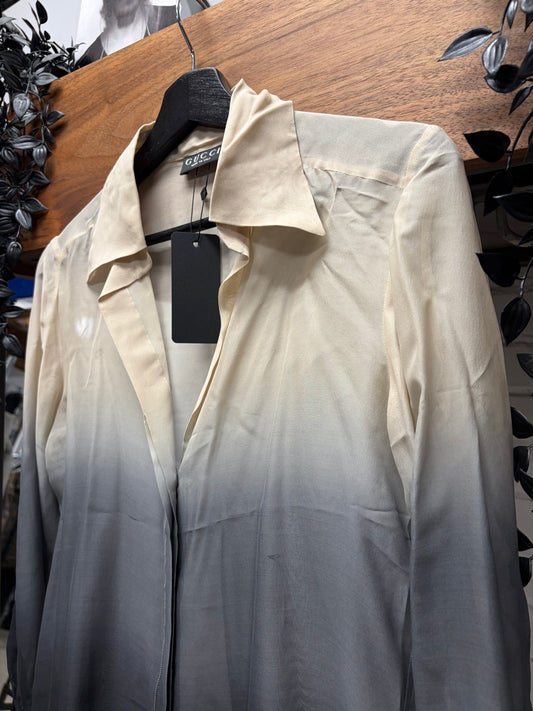 SS1997 Gucci by Tom Ford ‘Runway’ Gradient 100% Silk Button Up Shirt
