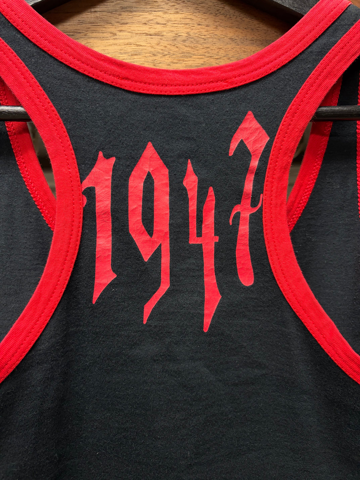 SS2002 Christian Dior ‘Gothic Logo’ Black/Red Runway Tank Top