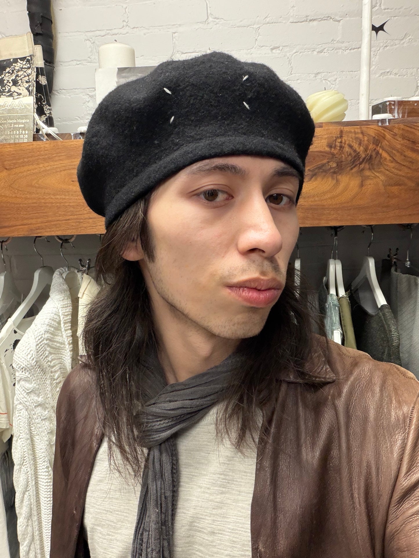 SS2022 Maison Margiela Black Wool Beret