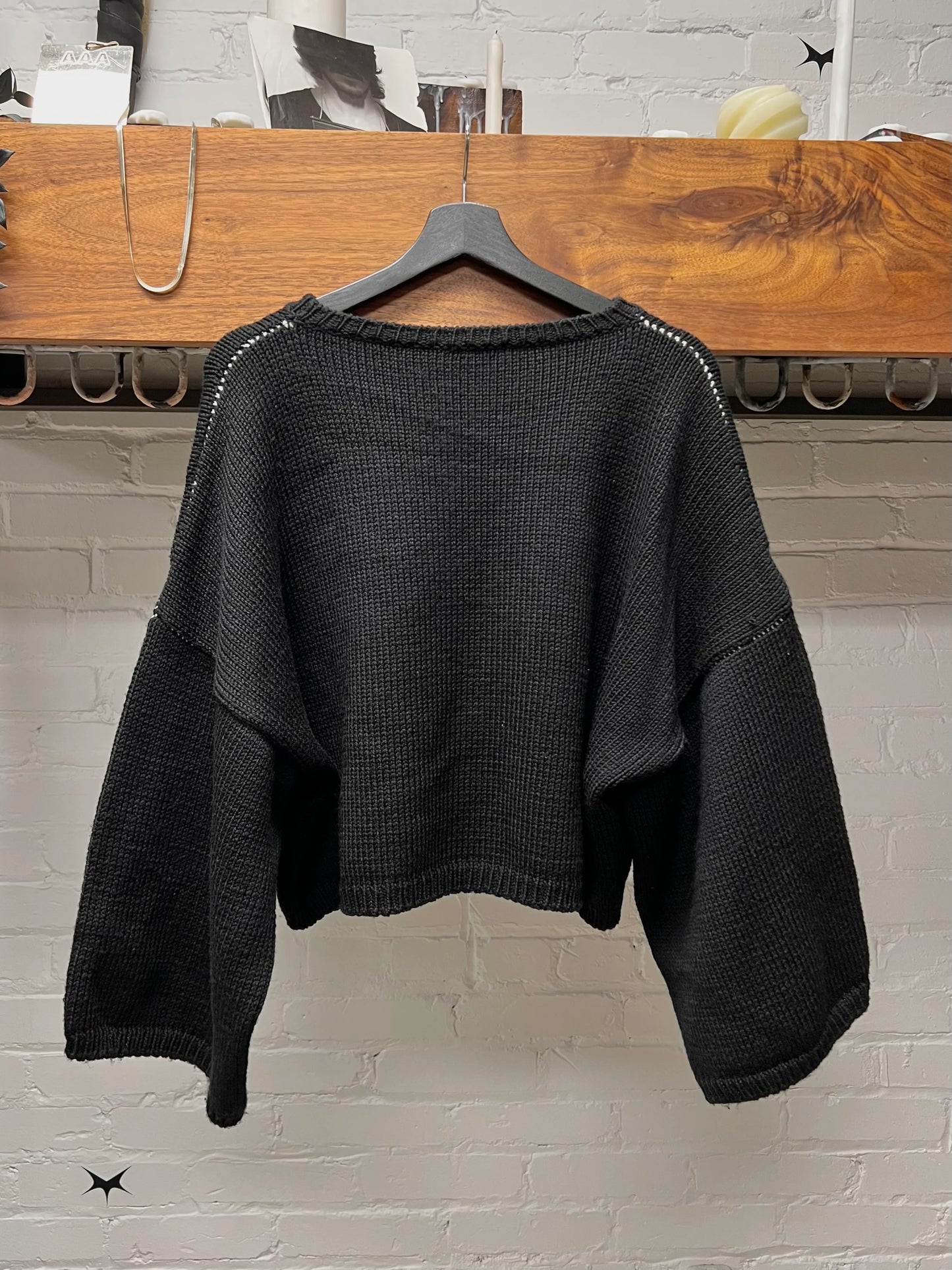 AW2017 Raf Simons ‘I Love Ny’ Drop Shoulder Oversized Knit Sweater