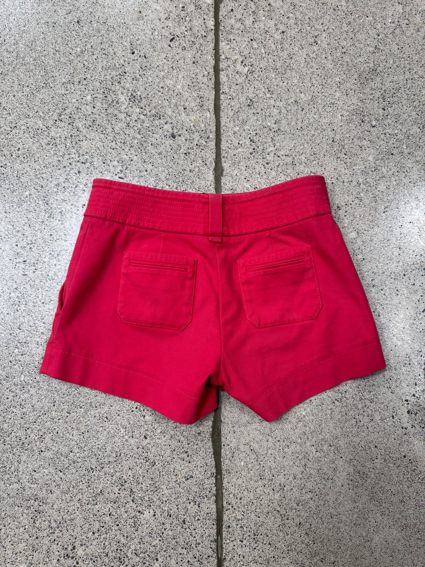 SS2009 Gucci Red Denim Mini Shorts