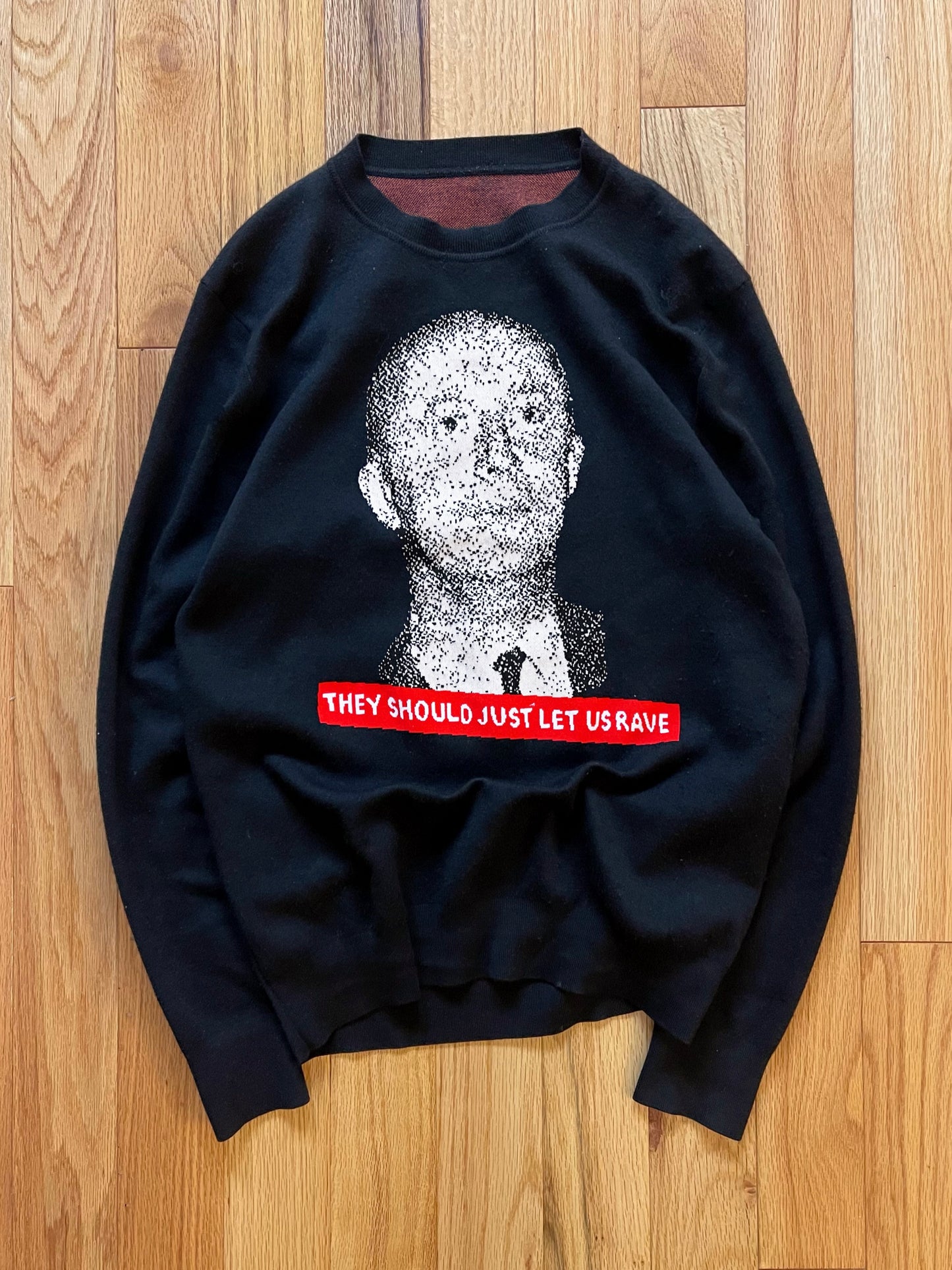 Autumn Winter 2017 Dior Homme ‘They Should Let Us Rave’ Knit Sweater