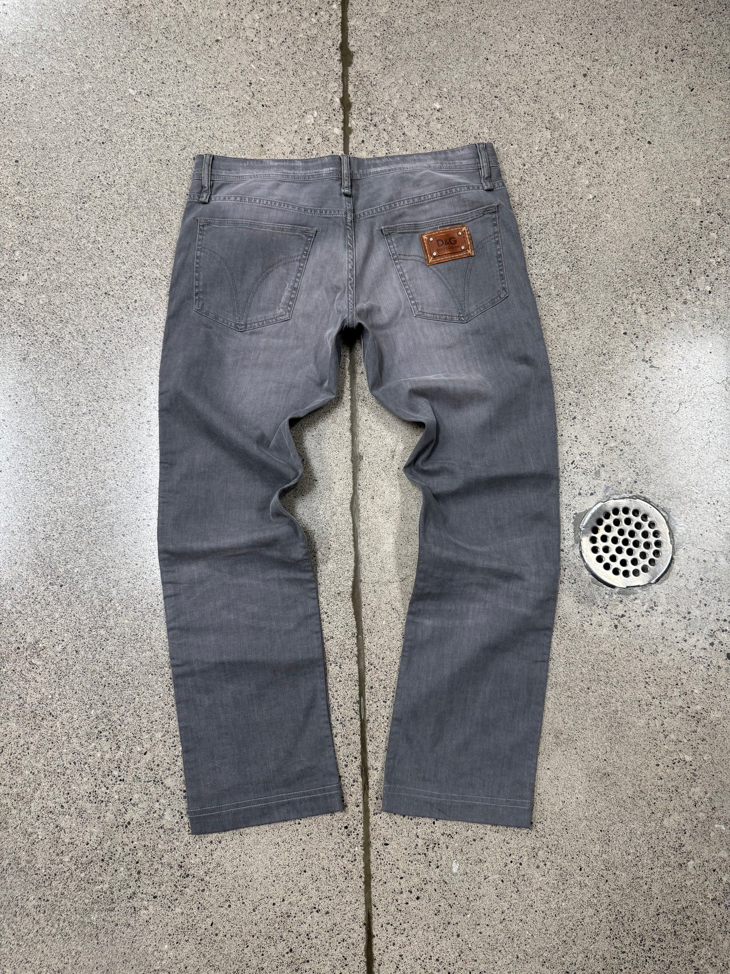 2000s Dolce & Gabbana Washed Grey Skinny Denim