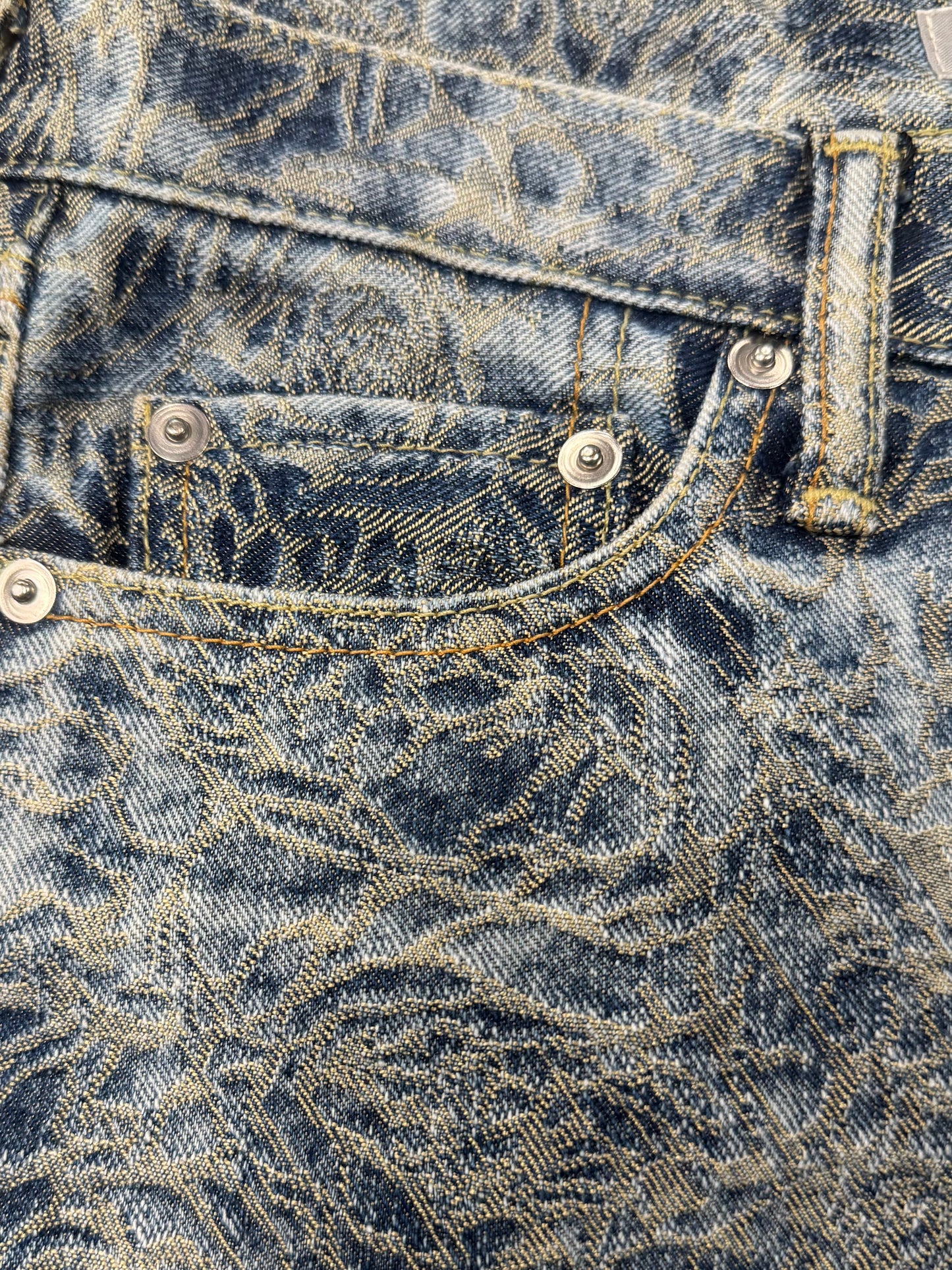 SS2007 Issey Miyake ‘Rose’ Jacquard Embroidered Denim