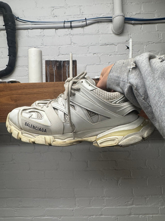 Balenciaga Triple White ‘Track Runner’ Low Top Sneakers