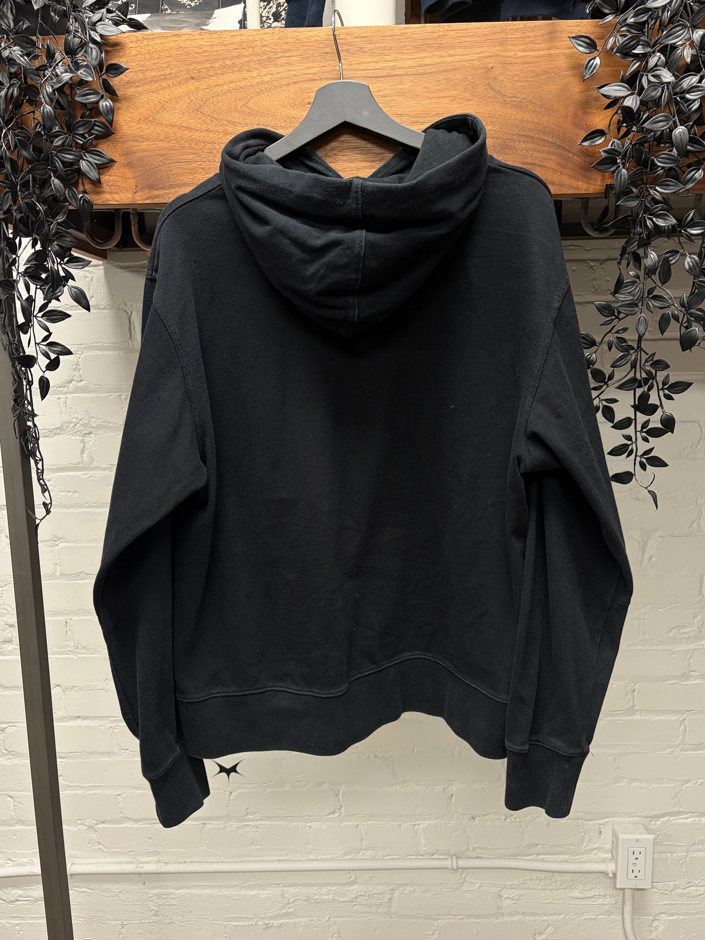 Yohji Yamamoto Y-3 Black ‘Spell Out’ Logo Hoodie