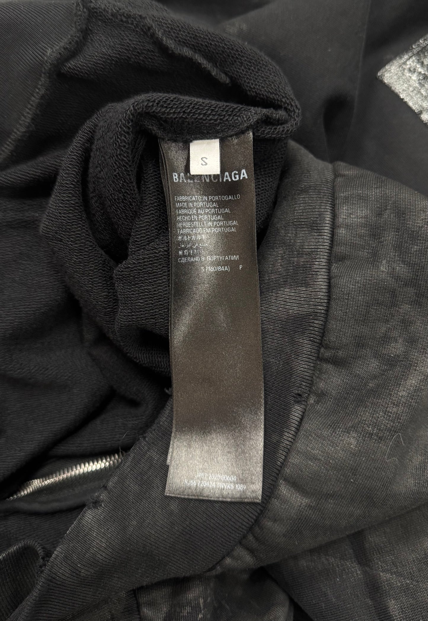 AW2022 Balenciaga ‘Gaffer’ Mudshow Zip-Up Hoodie