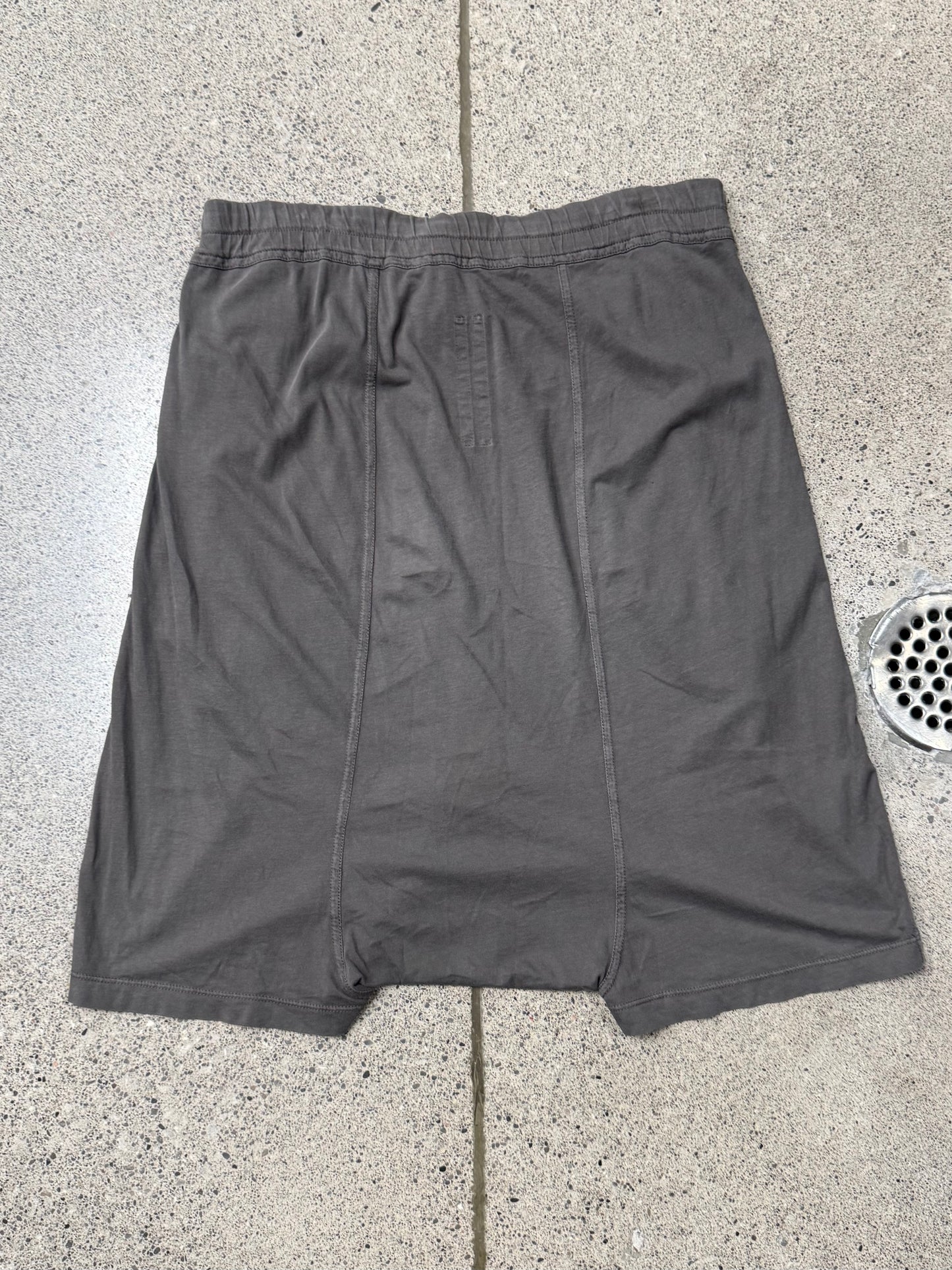 2000s Rick Owens ‘Dark Dust’ O&M Era Drop Crotch Pod Shorts