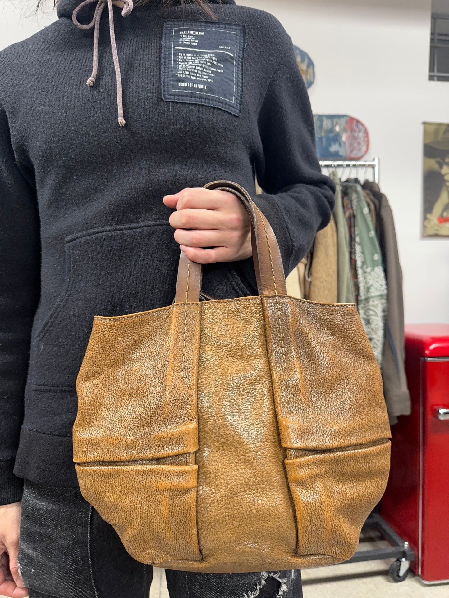 Mid 2000s Jil Sander by Raf Simons Mini Leather ‘Ball’ Bag
