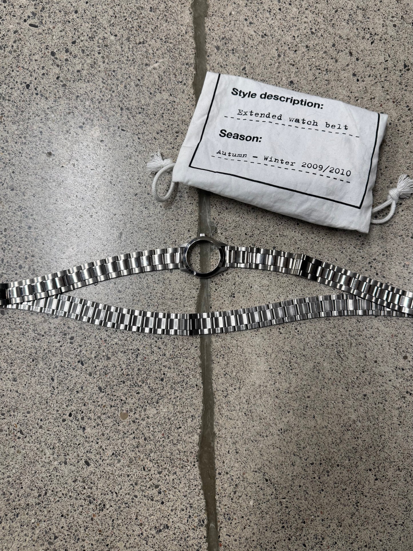 AW2009 Maison Margiela Faceless Watch Belt/Long Bracelet/