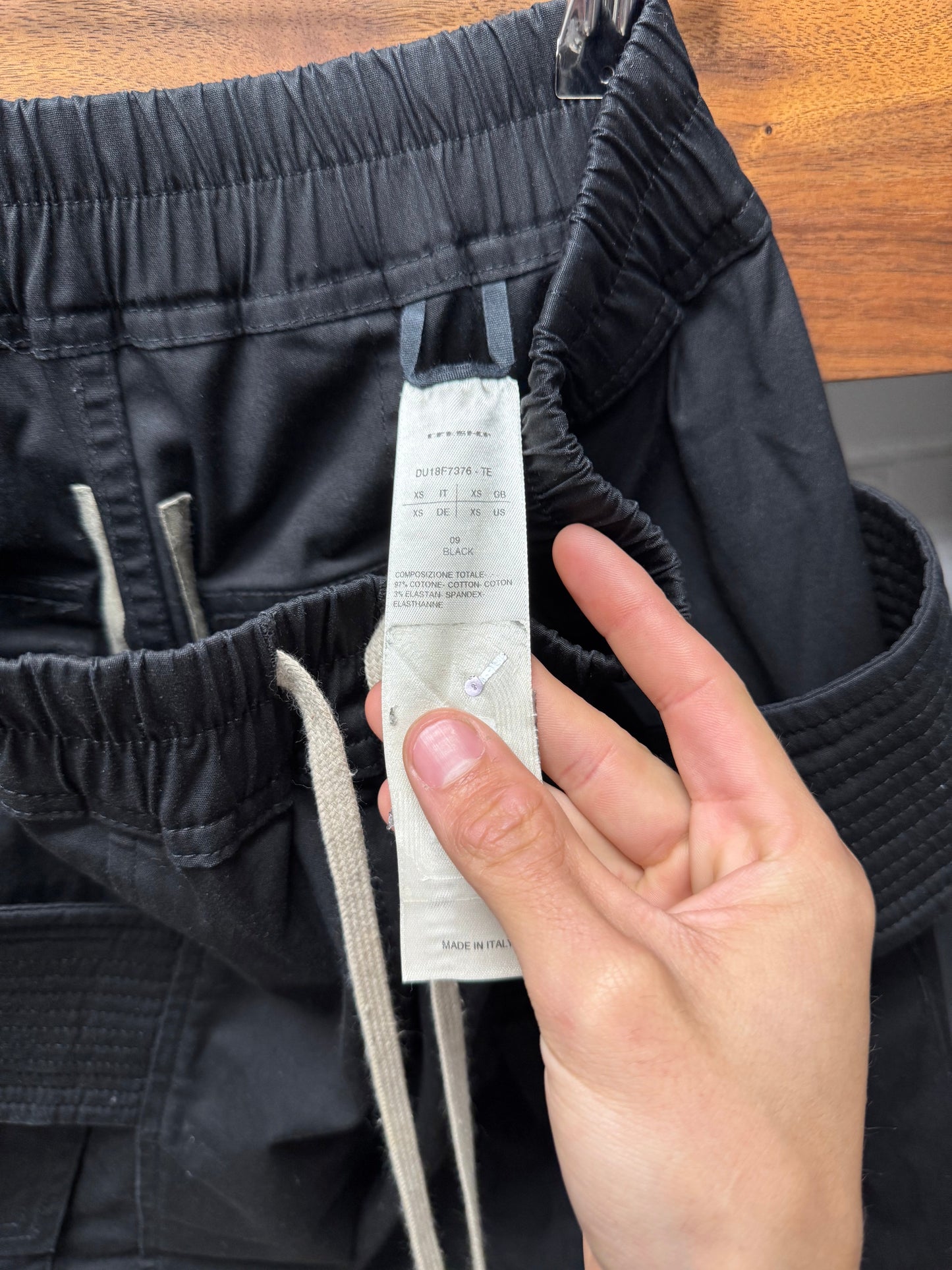 Rick Owens Black ‘Creatch’ Drop Crotch Cargo Pants