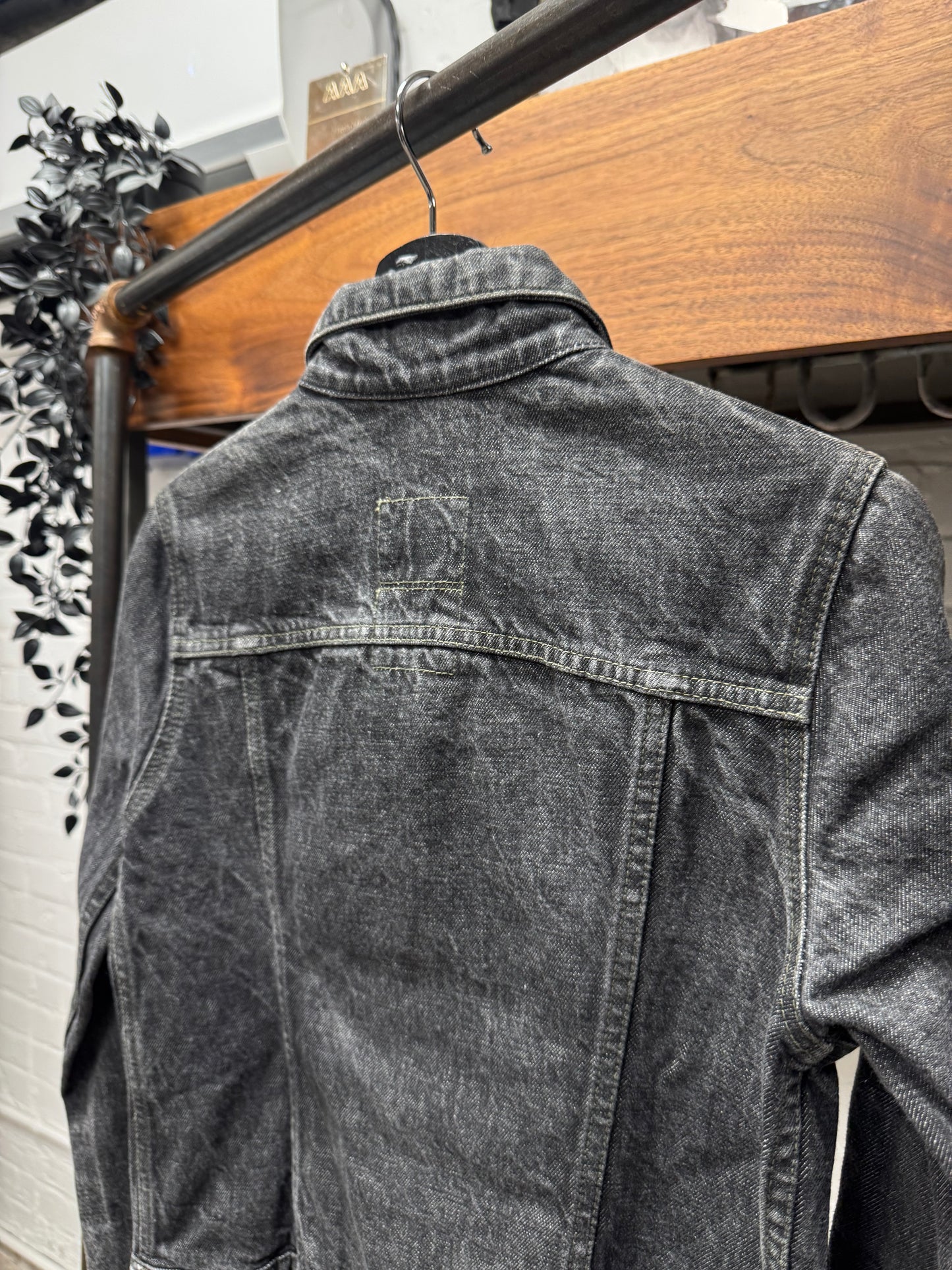 1997 Helmut Lang ‘Extended Arm’ Grey Denim Trucker Jacket