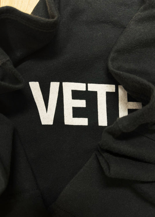 Autumn Winter 2018 Vetements ‘Staff’ Black T-Shirt